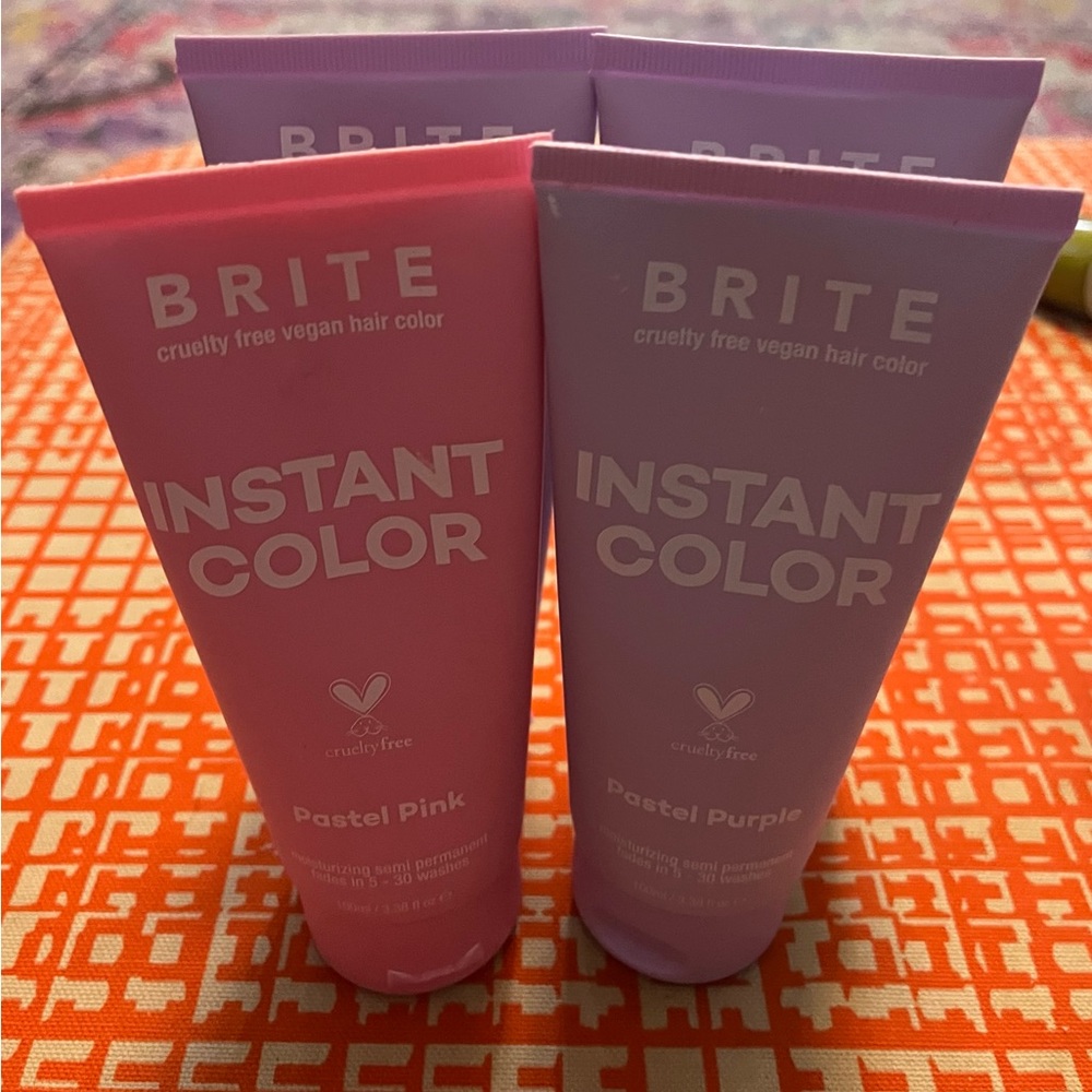 Instant Color Pastel Pink and Purple Hair Dye
